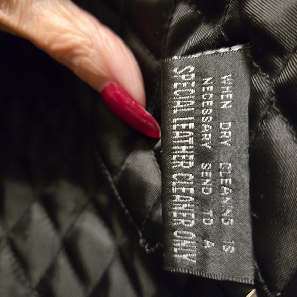 Wilsons Leather Black Fur Trim Jacket - Picture 6 of 6
